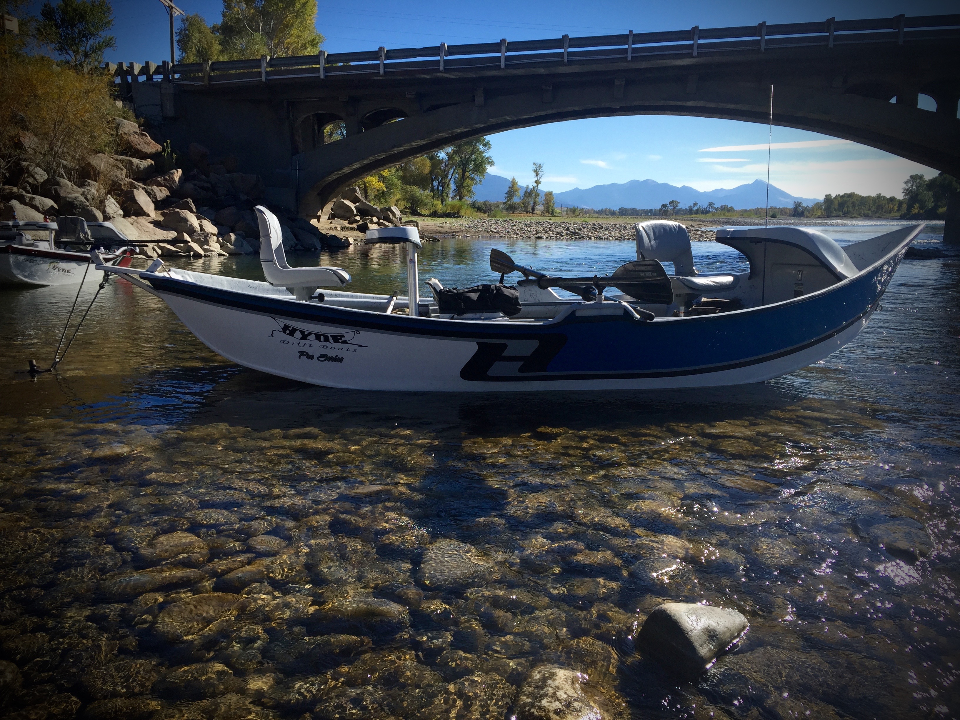 Boat on the Yellowstone River - Montana 