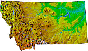 Map of Montana 