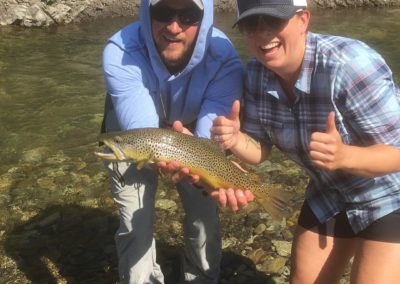 Holding a Big Trout